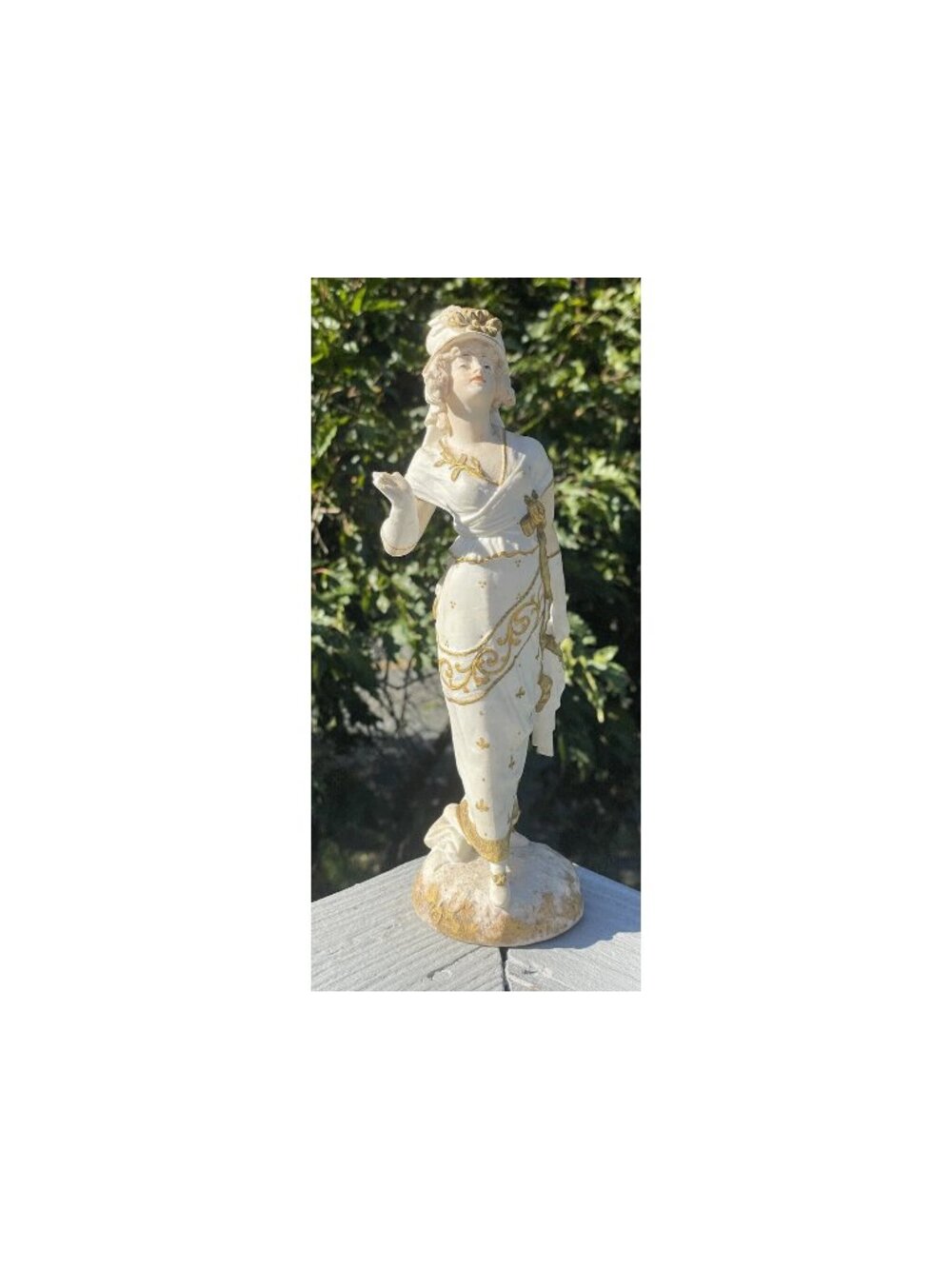 Antique Late 19th / Early 20th C. European Continental Bisque Porcelain Woman